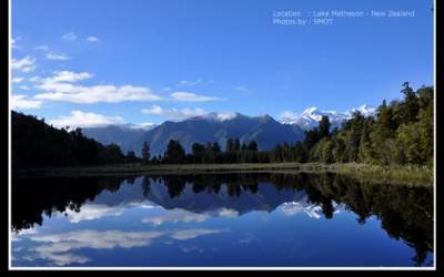 สะพายกล้องท่อง New Zealand  #8: เงาสะท้อนสีครามที่ Lake Matheson  และธารน้ำแข็งแห่ง  Franz Josef Glacier