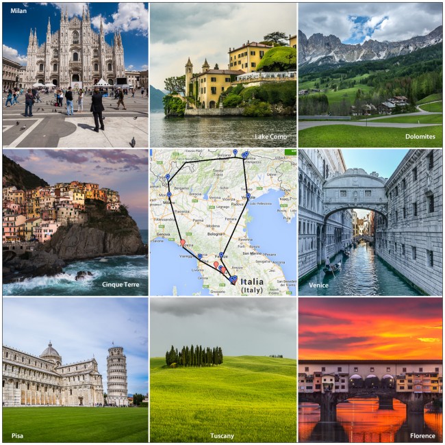 Italy-trip-map